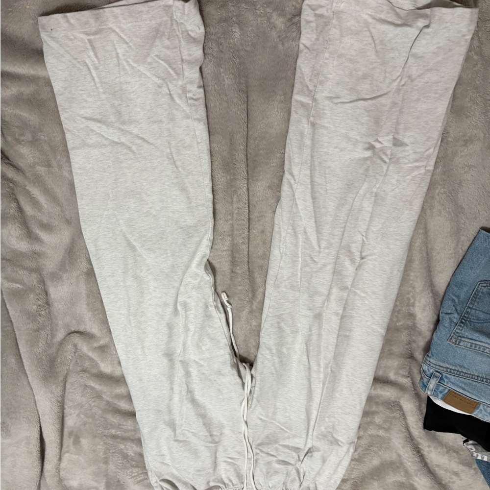 Light Gray Drawstring Pants
